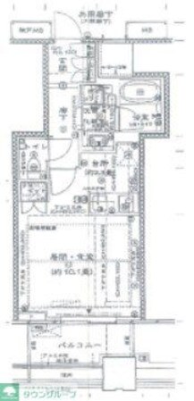 武蔵野タワーズ スカイクロスタワーの物件間取画像